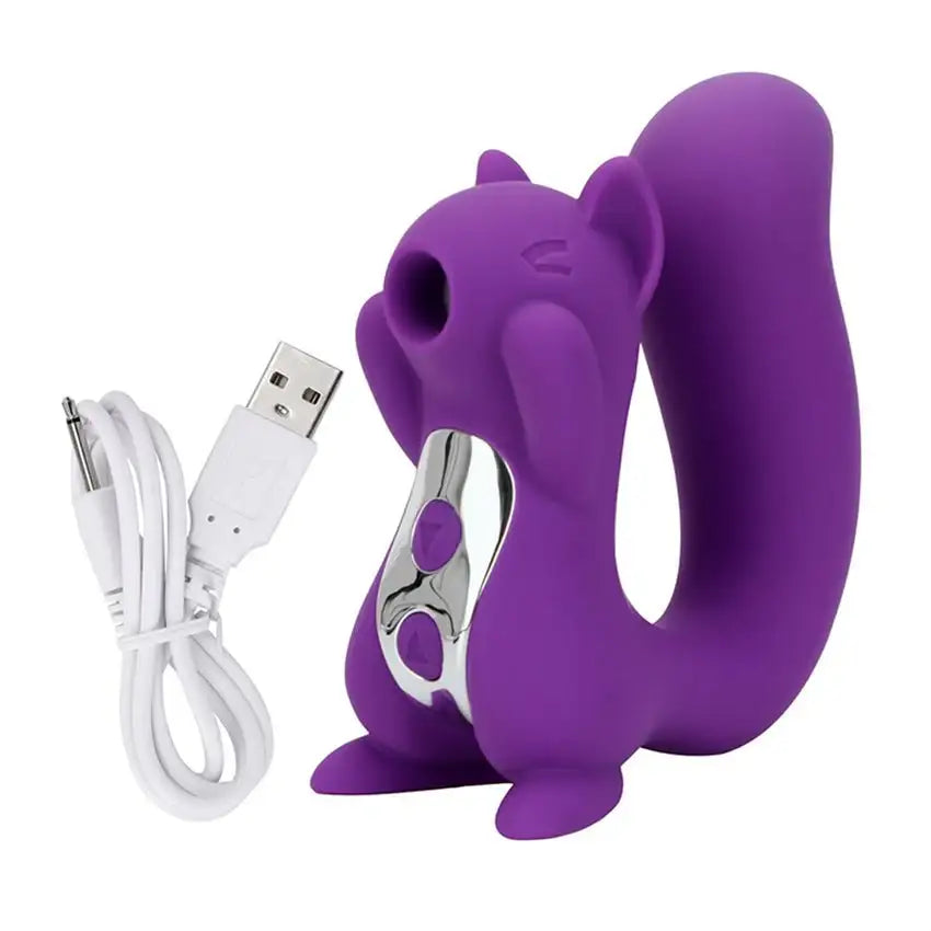 The Squirrel - 2 in 1 Clitoris Sucking Vibrator - Frisky Business Adult Sex Toys Shop