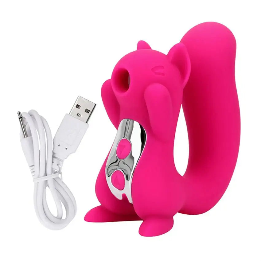 The Squirrel - 2 in 1 Clitoris Sucking Vibrator - Frisky Business Adult Sex Toys Shop