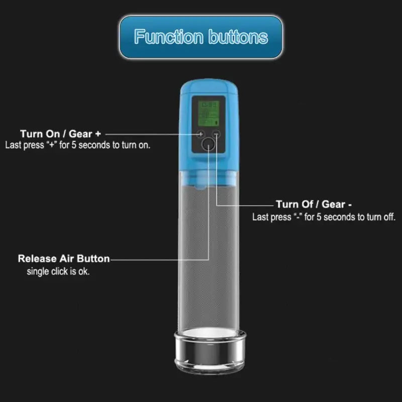 Ultramarine - Automatic Penis Pump - Frisky Business Adult Sex Toys Shop