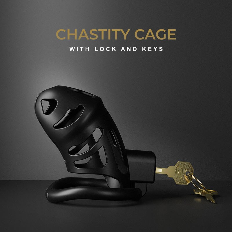 Unlock your Desires: Secure and Comfortable Plastic Chastity Cock Cage - FRISKY BUSINESS SG