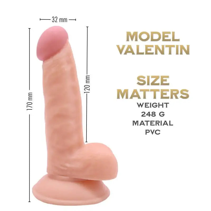Valentin 17 cm - Prince Series Realistic Suction Cup dildo - Frisky Business Adult Sex Toys Shop