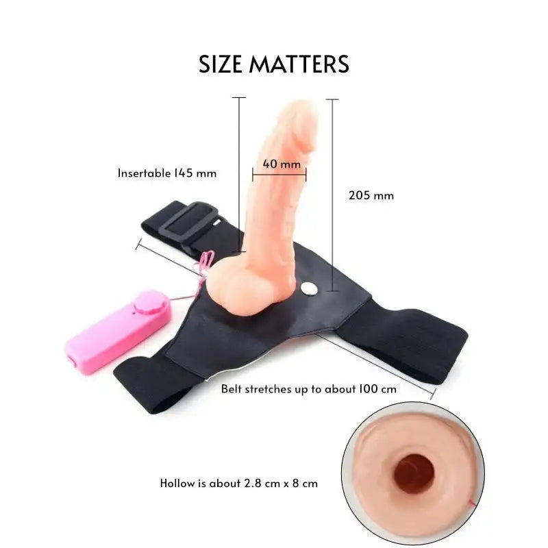 Vibrating Strap-On Dildo - Frisky Business Adult Sex Toys Shop