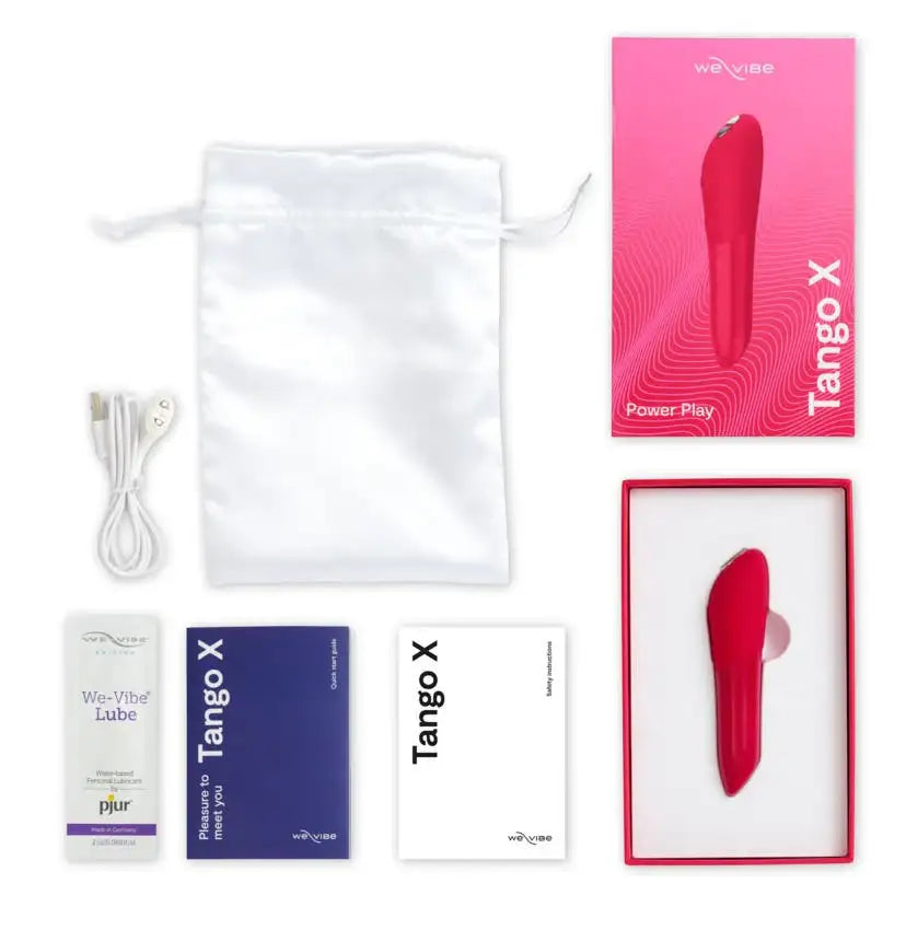 We-Vibe Tango X Cherry Red lightweight silicone design for comfortable, long-lasting use Singapore