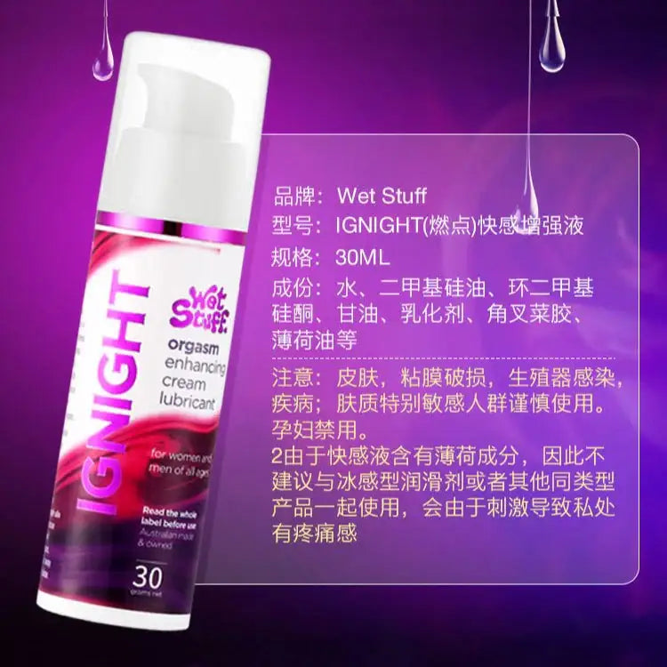 Wet Stuff - Orgasm Enhancing Cream - Frisky Business Adult Sex Toys Shop