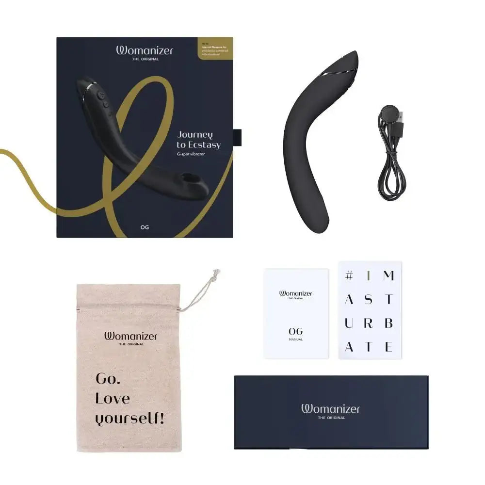 Womanizer OG Dark Grey dual motor system combined vibration and air pulse technology wellness device Singapore