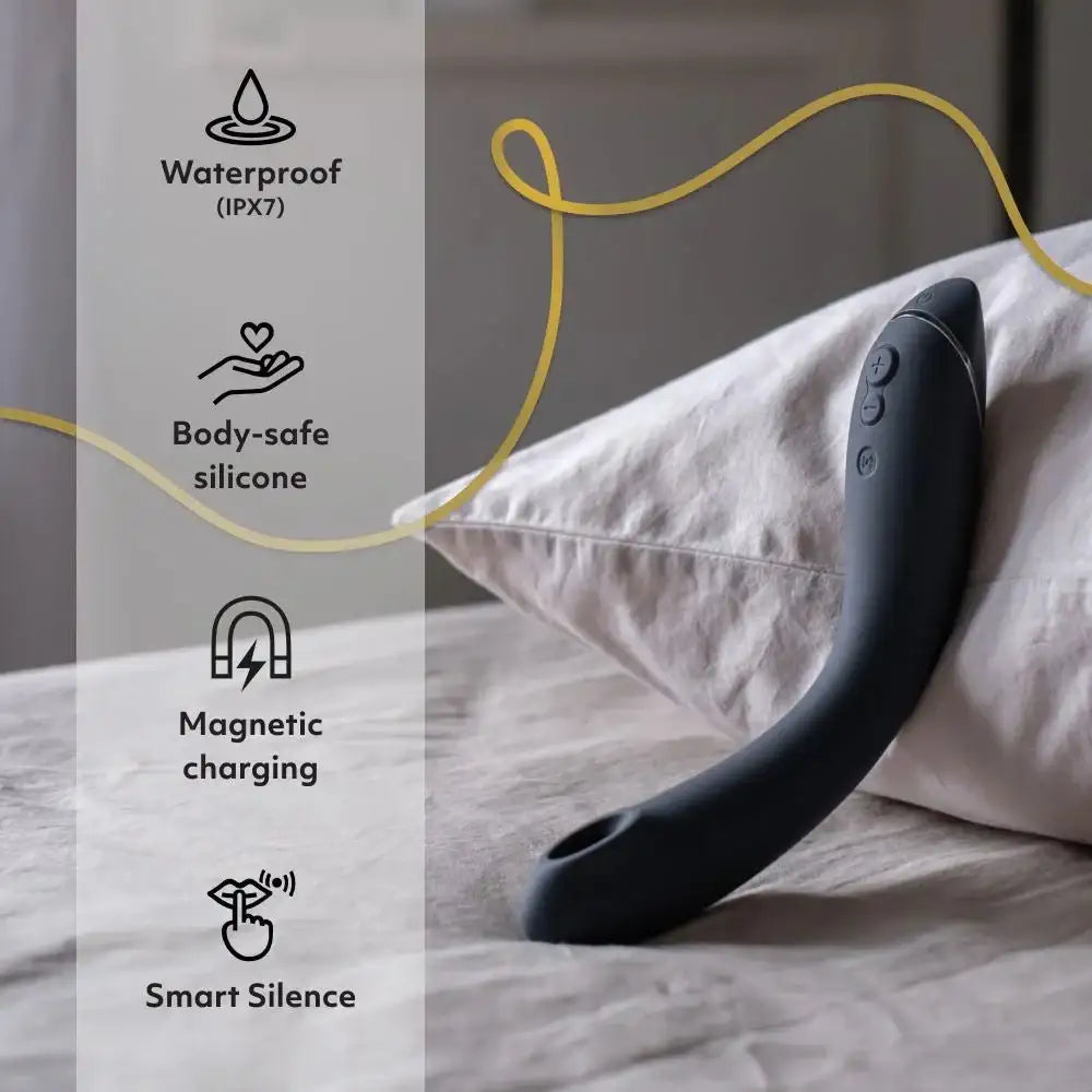 Womanizer OG Dark Grey USB rechargeable waterproof design portable ergonomic personal care massager Singapore