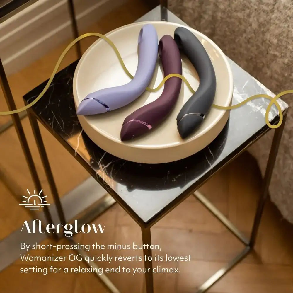 Womanizer OG Lilac quiet motor adjustable intensity levels dual stimulation interactive device Singapore