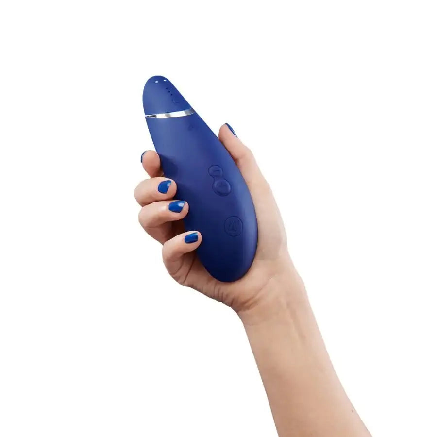 Womanizer Premium 2 Blueberry Quiet Powerful Silicone Stimulator Compact Personal Massager Singapore
