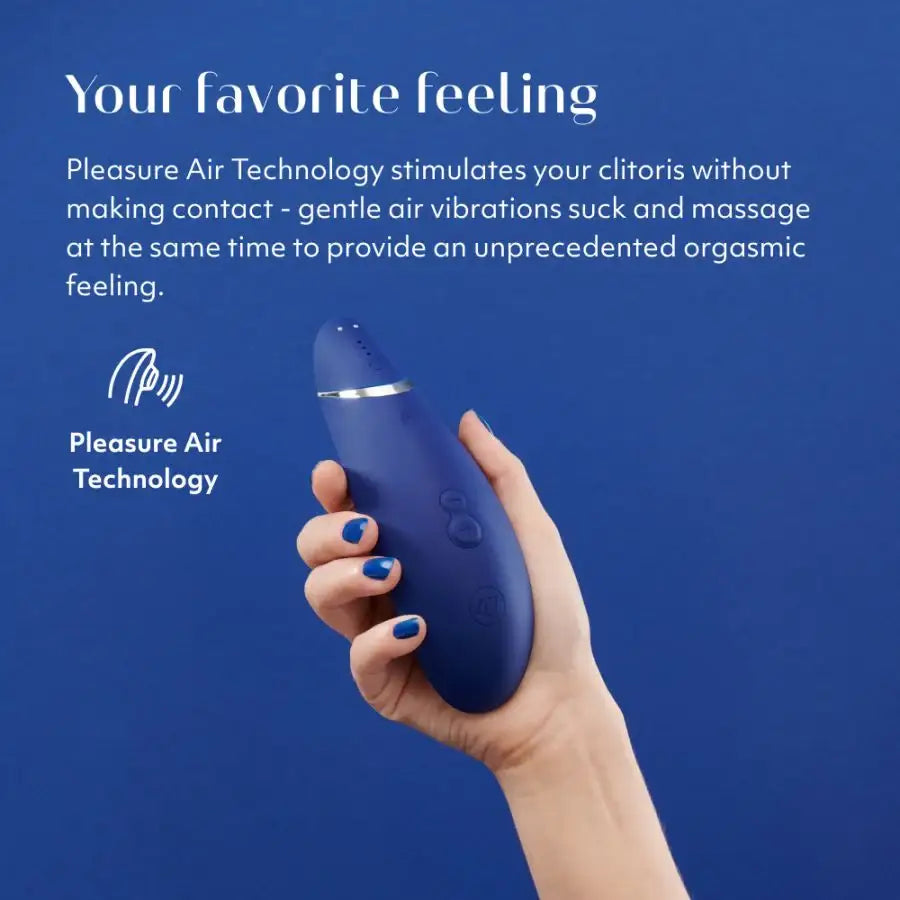 Womanizer Premium 2 Blueberry Wearable Pleasure Device Hands-Free Operation Comfortable Fit Singapore