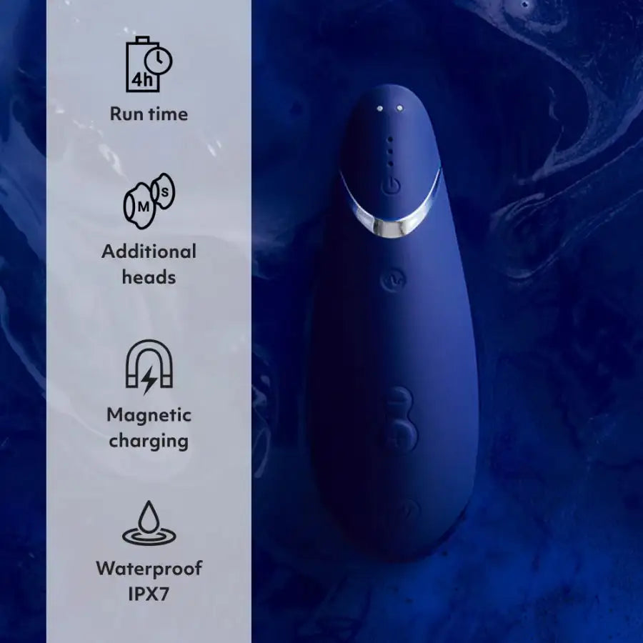 Womanizer Premium 2 Blueberry Waterproof Design Gentle Stimulation Lightweight Adult Toy Singapore
