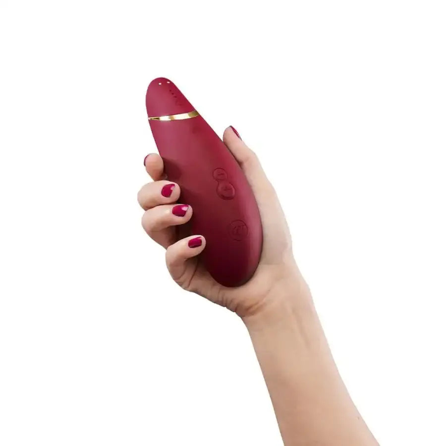 Womanizer Premium 2 Bordeaux Quiet Powerful Silicone Stimulator Compact Personal Massager Singapore