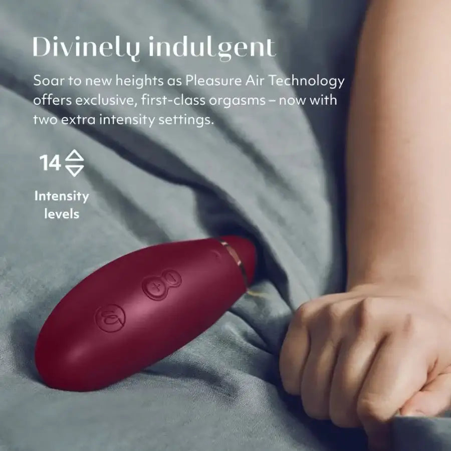 Womanizer Premium 2 Bordeaux App Controlled Interactive Clitoral Massager Bluetooth Enabled Singapore