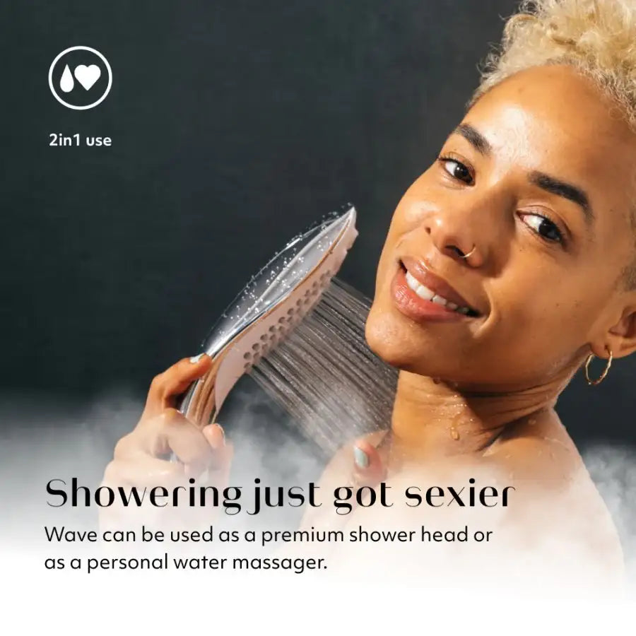 Womanizer Wave Chrome Quiet Powerful Silicone Stimulator Compact Personal Massager Singapore