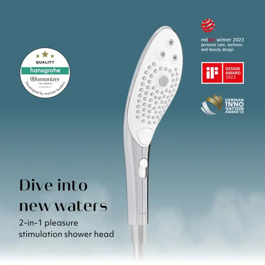Womanizer Wave Chrome USB Rechargeable App Controlled Personal Massager Elegant Design Singapore