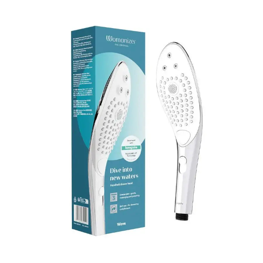 Womanizer Wave Chrome Sleek Aesthetic Durable Material Long-Lasting Rechargeable Massager Singapore