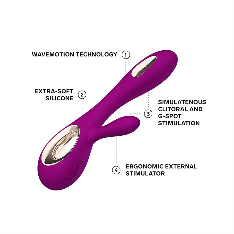 LELO - Soraya Wave™ - Deep Rose, "Come-Hither" Tip