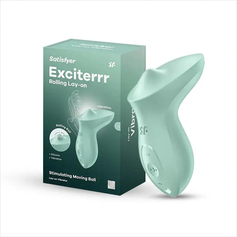 Satisfyer Exciterrr Mint Compact Design Soft Silicone Personal Massager Rechargeable Adult Toy Singapore