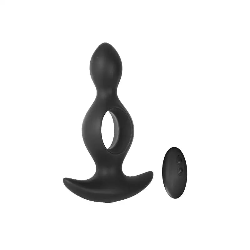 Wiggly Curve - Gourd-Shaped Vibrating Anal Plug with Remote Control - Frisky Business Adult Sex Toys Shop