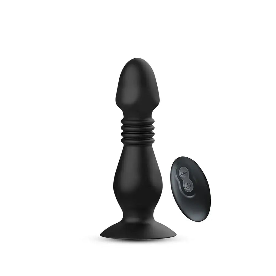 AeroPlug - Thrusting Prostate Massager with Remote Control, Suction Cup Base - Frisky Business Adult Sex Toys Shop