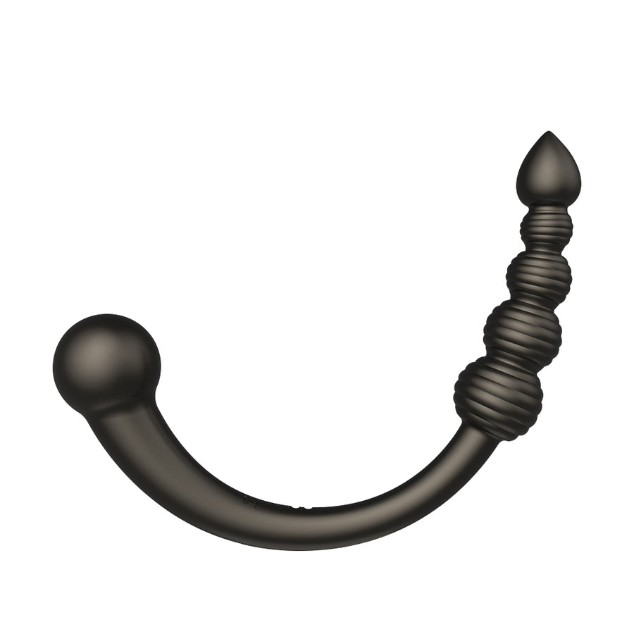 Black dual head vibrator on a white background