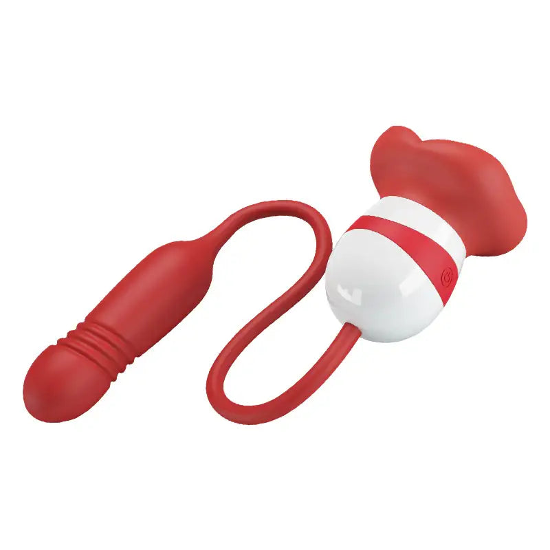 Ashlynn Allure - 2-in-1 Licking and Thrusting Vibrator - Frisky Business Adult Sex Toys Shop