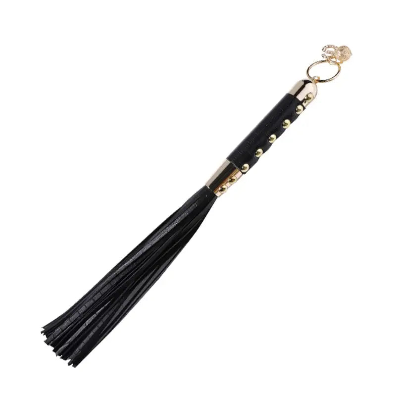 Bell Brilliance - Leather Metal Tassel Whip - Frisky Business Adult Sex Toys Shop