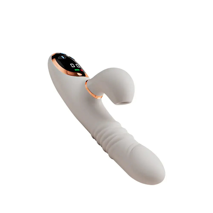 Cindy – 3 In 1 Automatic Thrusting Vibrating and Suction Vibrator - Frisky Business Adult Sex Toys Shop