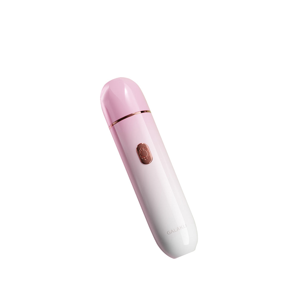 Coco APP Control Suction Vibrator in soft pink and white color, displayed upright on white background.