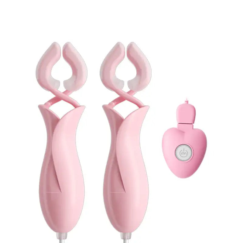 Coral Charm - Wired Vibrating Nipple Clamps - Frisky Business Adult Sex Toys Shop