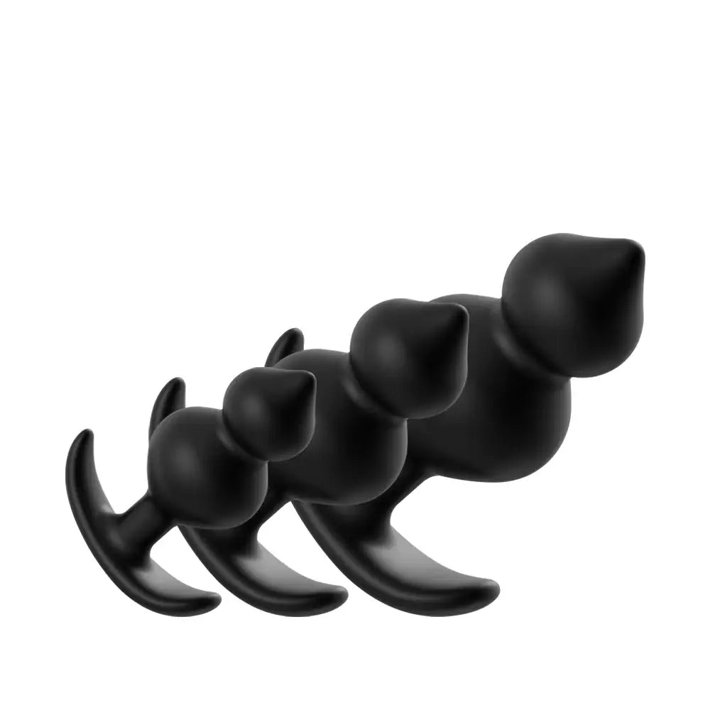 Ecsta Beads - Silicone Butt Plug With Dual Embedded Beads - Frisky Business Adult Sex Toys Shop