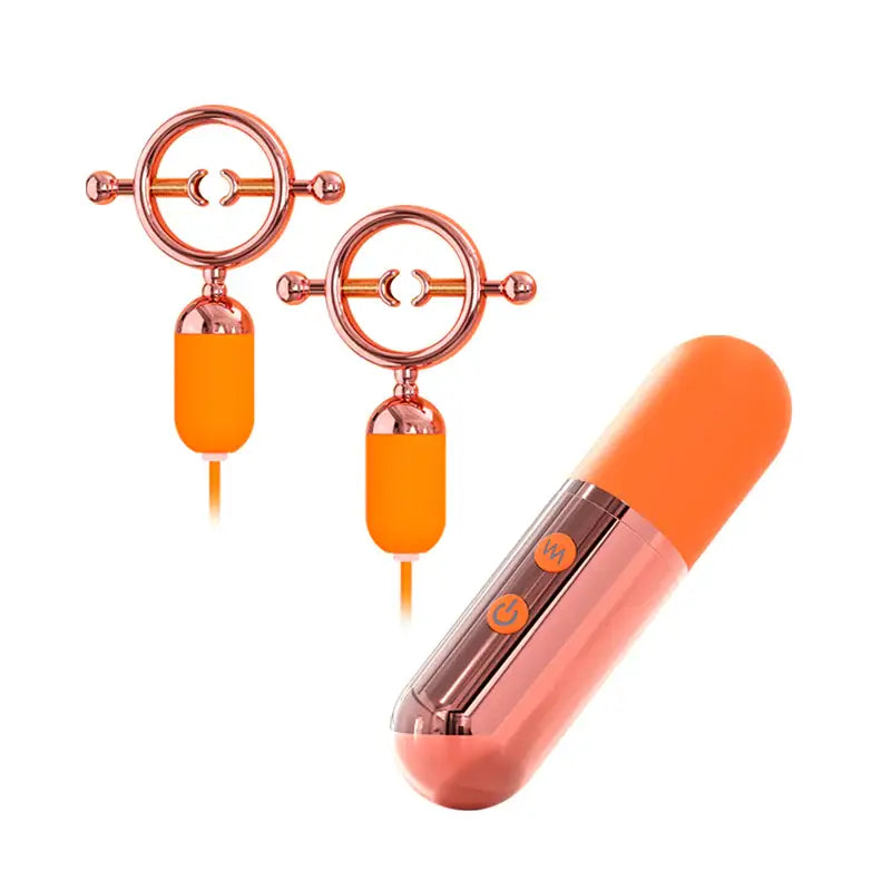Forbidden Frenzy - Female Vibrating Nipple Clamps - Frisky Business Adult Sex Toys Shop