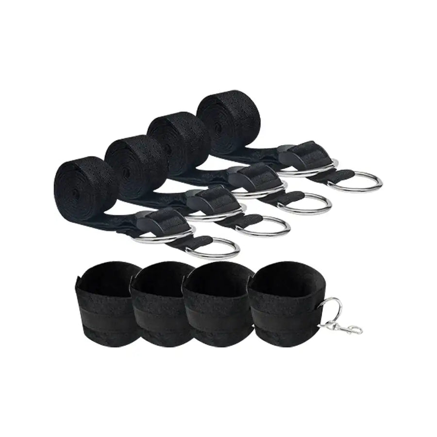 Forbidden Hold – BDSM Bed/Chair/Table Legs Bondage Hand & Leg Cuff Set - Frisky Business Adult Sex Toys Shop