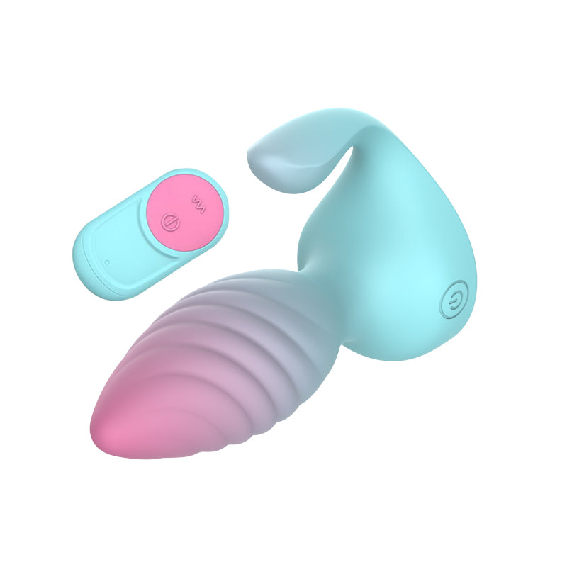 Gradient Glow - Vibrating Anal Plug with Remote Control