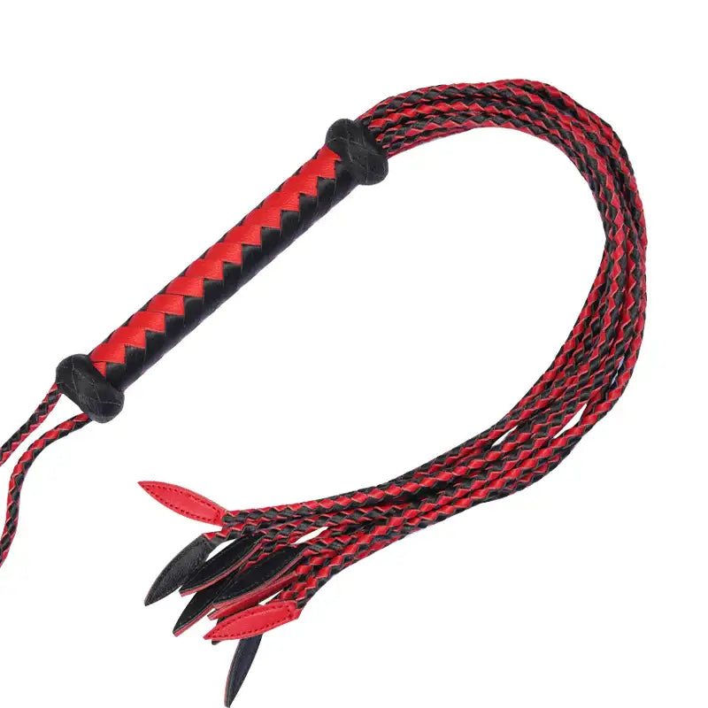 Inferno Fangs - Genuine Leather 9-Tail Whip - Frisky Business Adult Sex Toys Shop