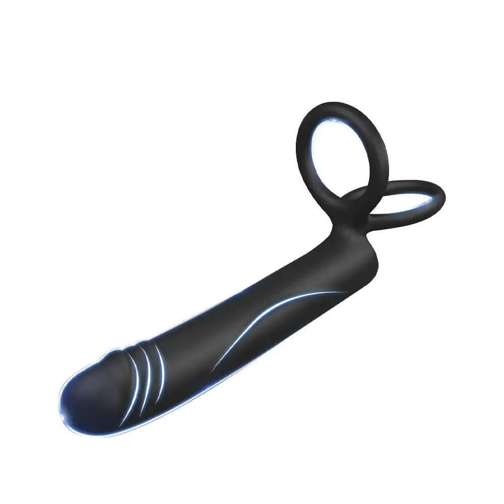 Infinity Vibe - Vibrating Cock Ring With Dual Loops + Dildo Vibrator, Adult Male & Couple Rechargeable Sex Toys - Frisky Business Adult Sex Toys Shop