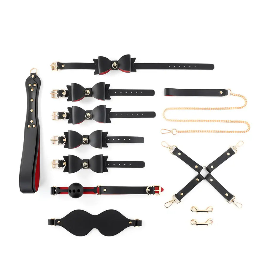 Knotty Bows - 8 Pcs BDSM Starter Kit - Frisky Business Adult Sex Toys Shop