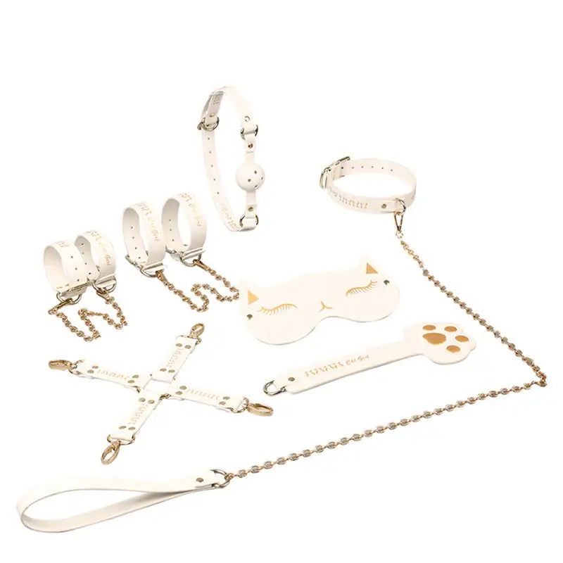 Meow Mistress - 8 Pcs BDSM Starter Kit - Frisky Business Adult Sex Toys Shop