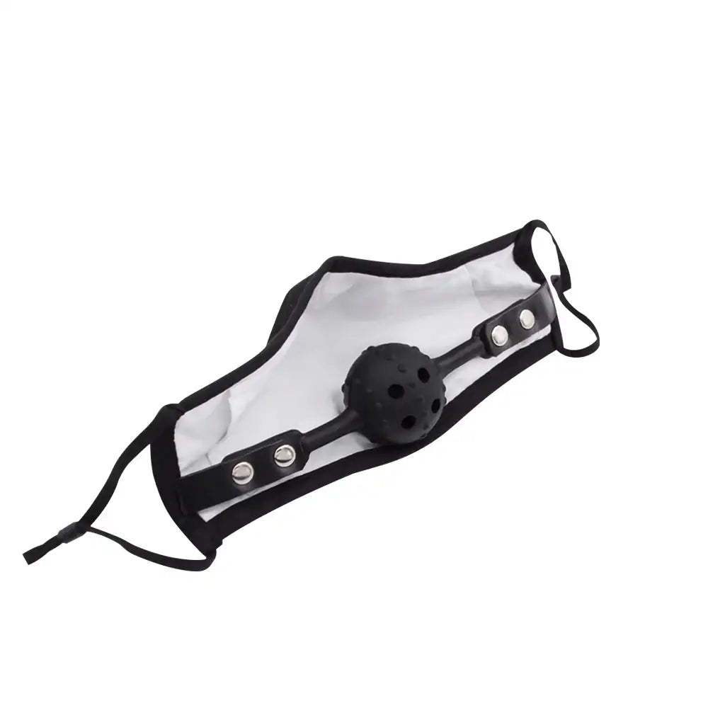 Obscura - BDSM Face Mask with Silicone Mouth Gag - Frisky Business Adult Sex Toys Shop