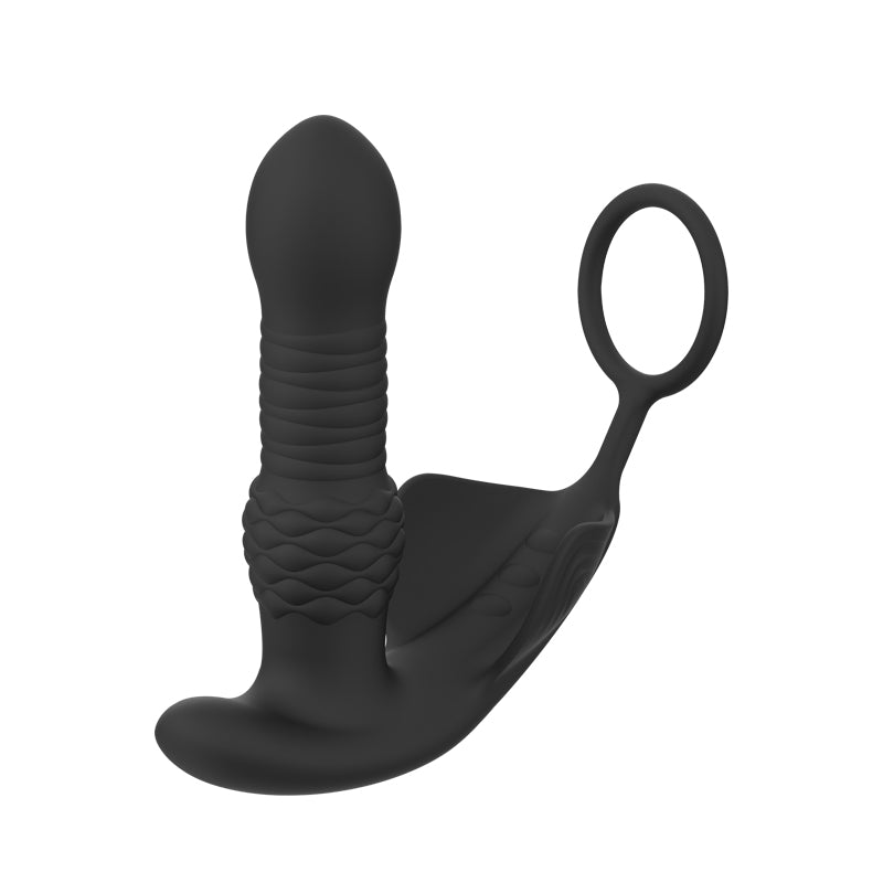 Quarter Quasar - APP Control Thrusting Prostate Massager with Cock Ring