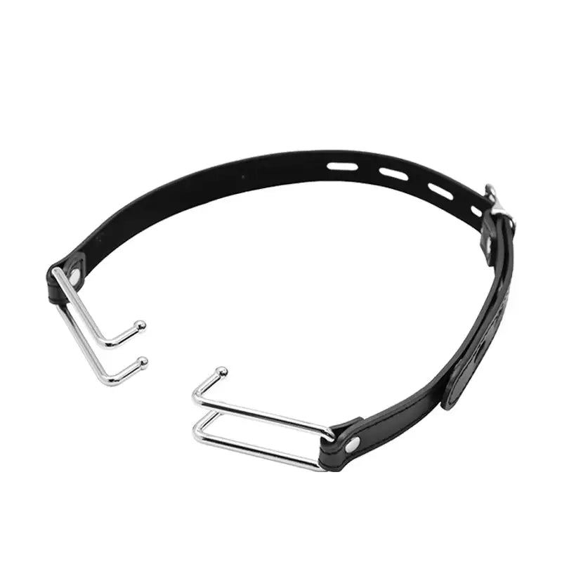 Restrained Lust - BDSM Leather Open Mouth Gag - Frisky Business Adult Sex Toys Shop
