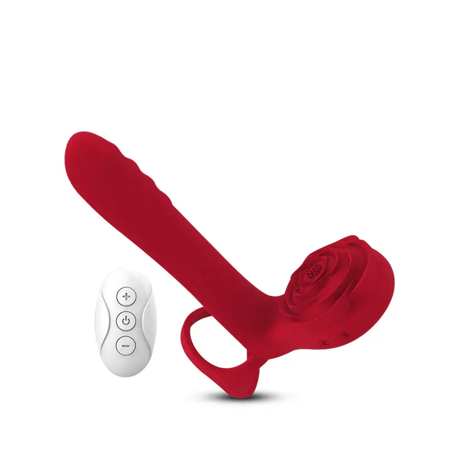Rosé Riot - Vibrating Cock Ring With Remote Control - Frisky Business Adult Sex Toys Shop