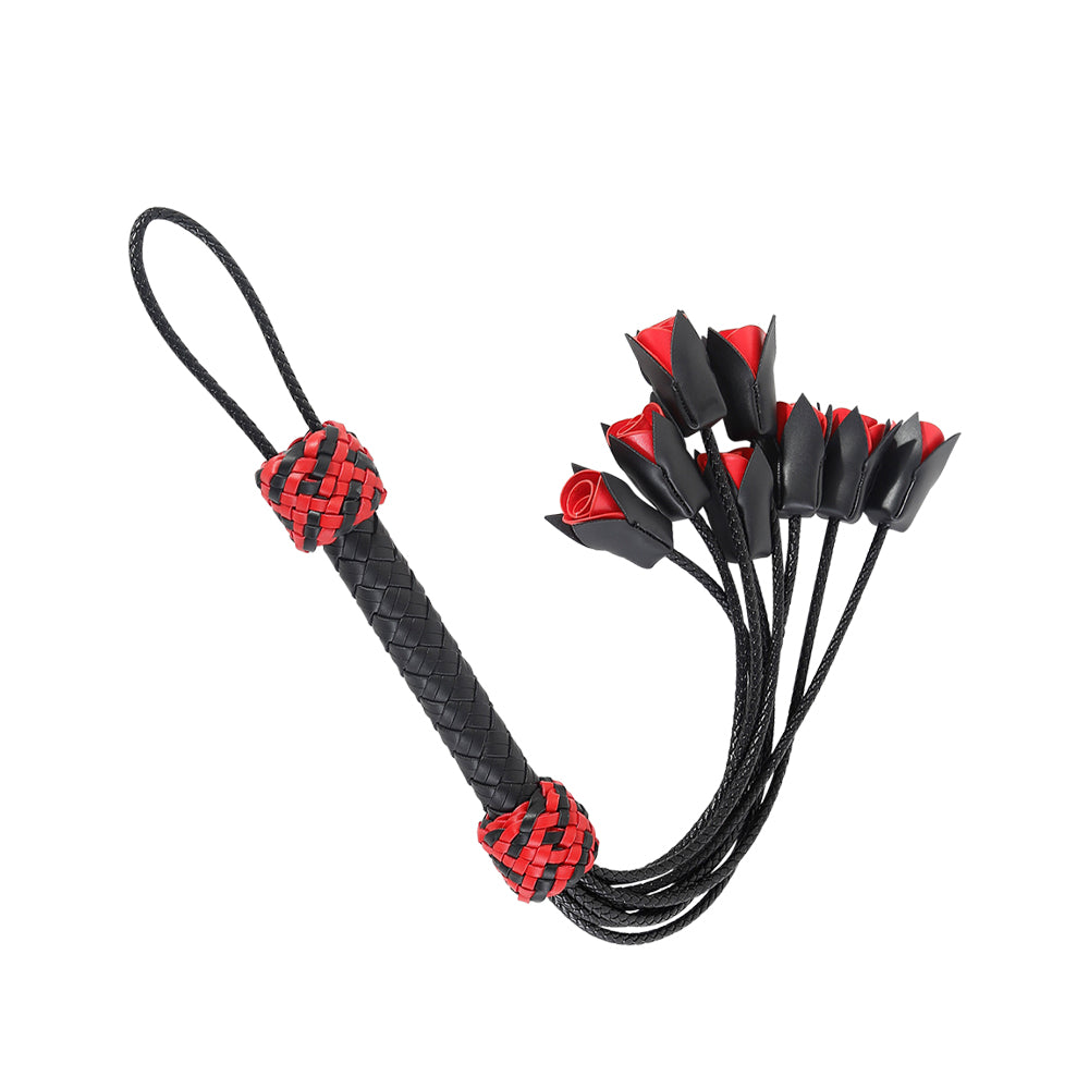 Rose Serpent – PU Leather Rose-Tail Whip