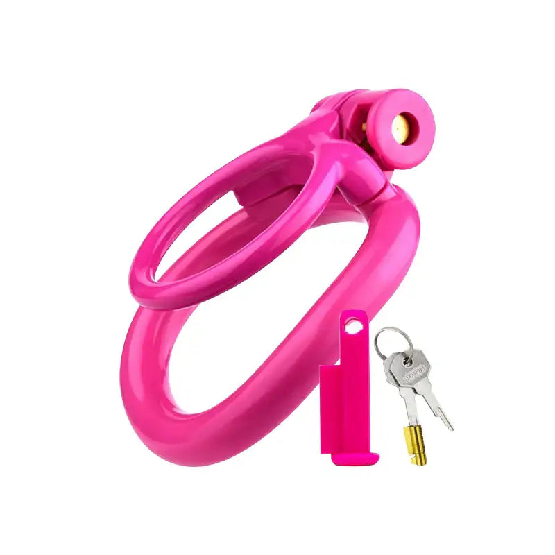 Rosy Fortress - Two Rings Chastity Cage - Frisky Business Adult Sex Toys Shop