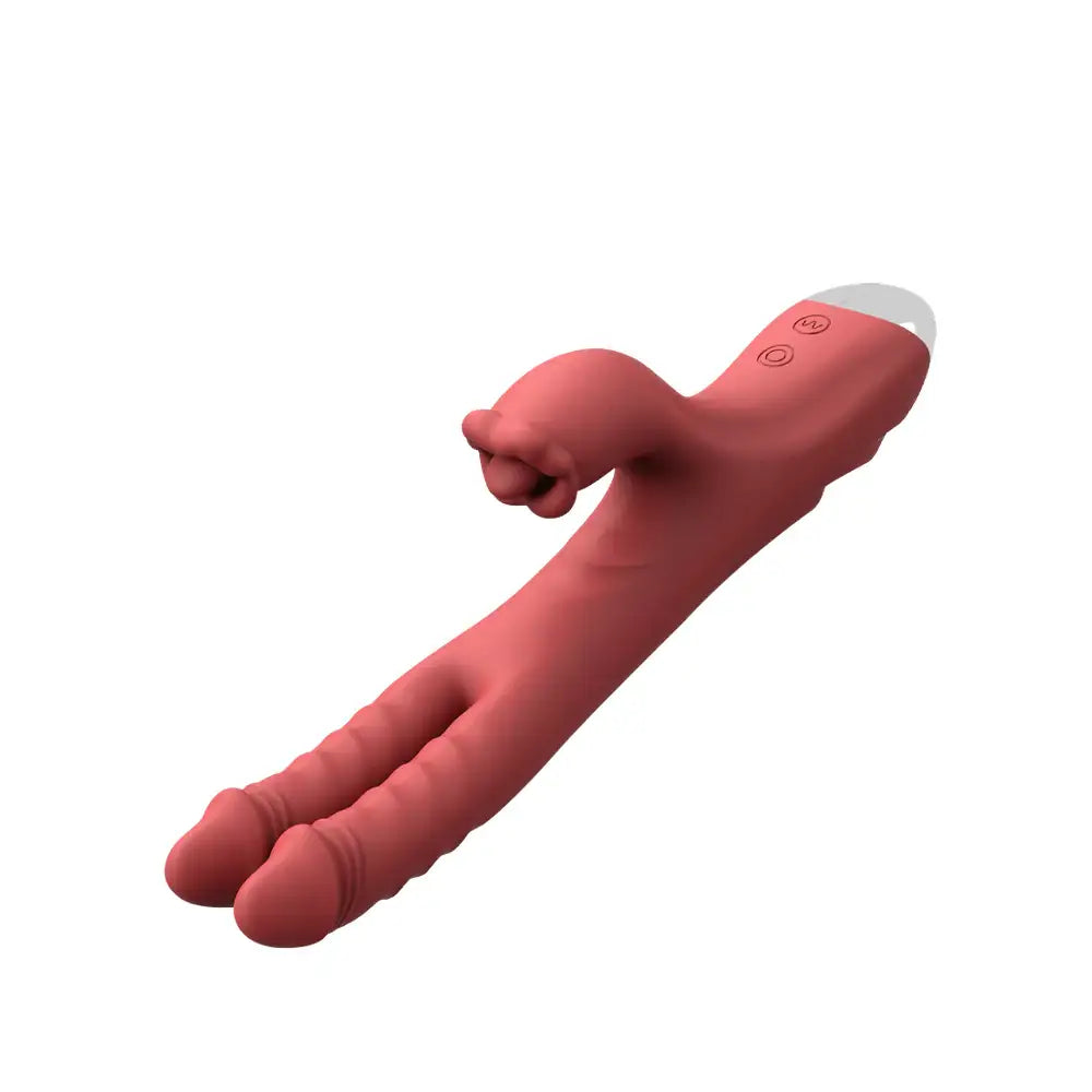 Scarlet Trio - Dual Head Dildo Triple Stimulation Vibrator - Frisky Business Adult Sex Toys Shop