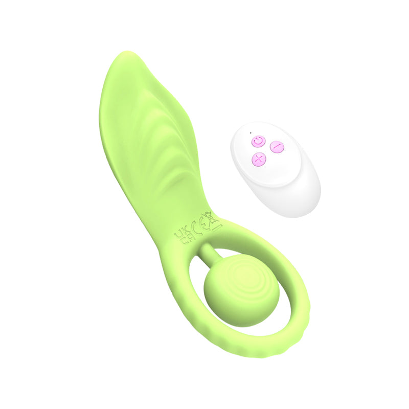 Sweet Relief - Leaf-Shaped Vibrating Cock Ring with Remote Control