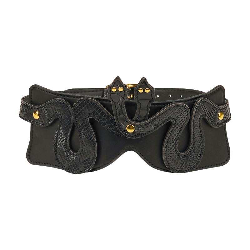 Venom Veil - Genuine Leather Snake Blindfold