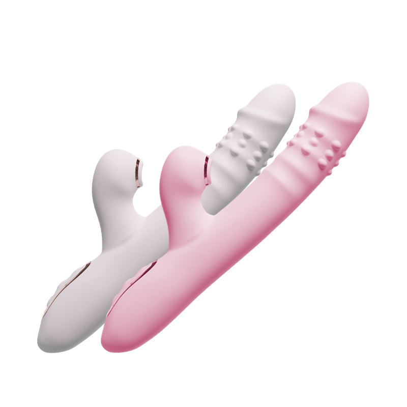 Vortex Pleasure - Thrusting Vibrator with Rotating Beads, Suction and Licking