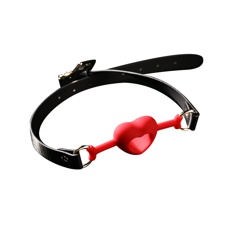 Sweetheart Open Gag — Silicone & PU Leather