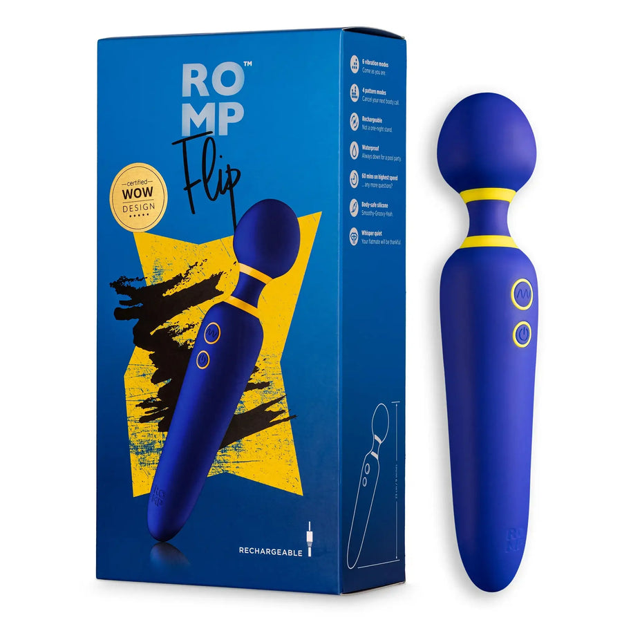 Romp Flip Wand Vibrator Ergonomic Design Powerful Motor Personal Massager Singapore