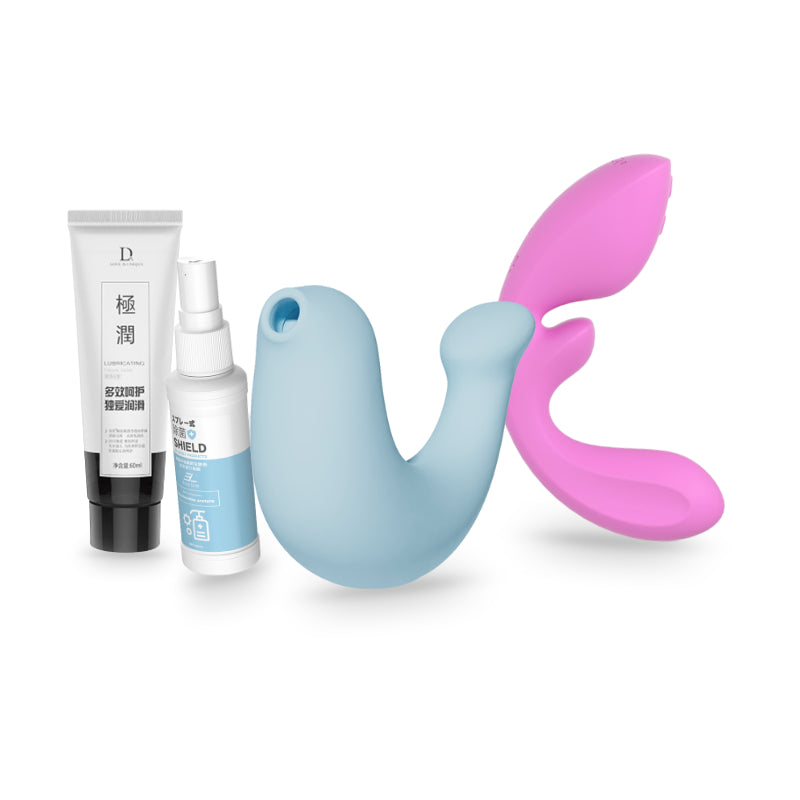 OSUGA Flow & G-Spa Pleasure Bundle — Cleaner & Lube Included